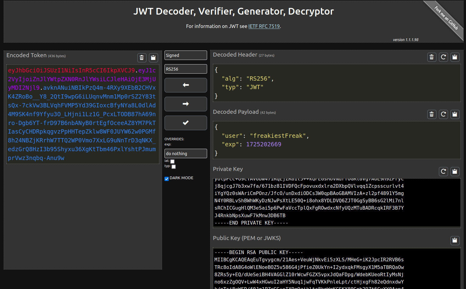 JWT Public Key Tool